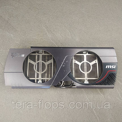 Кожух, радіатор для відеокарти HD 7870 MSI Twin Frozr Б/В (SH), фото 2