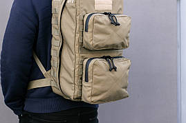 Рюкзак медика+2 підсумка, тактичний медичний рюкзак, рюкзак штурмовий для парамедика койот Стохід