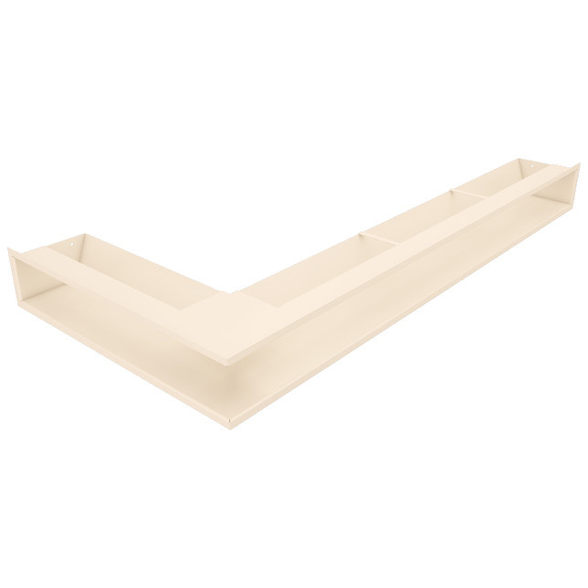 Вентиляційна решітка для каміна кутова права SAVEN Loft Angle 95х950х450 кремова