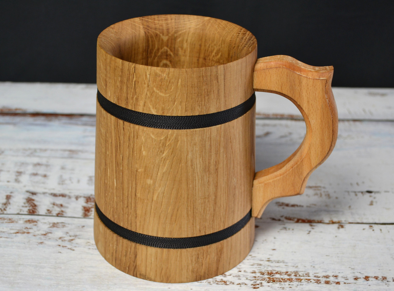 Кухоль пивний I Келих під пиво дерев'яний