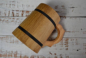 Кухоль пивний I Келих під пиво дерев'яний, фото 4