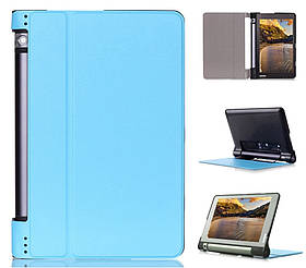 Протиударний чохол книжка для Lenovo Yoga Tab 3 8" 850F 2015 blue leather case + подарунок захисна плівка