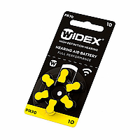 Батарейки для слухових апаратів Widex 10 (6 шт)