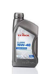 Моторное масло 15W-40 минеральное TEMOL Classic для легковых авто Бензин Дизель 1 л API SG/CD ACEA A2/B2