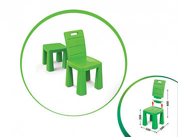 Дитячий стілець-табурет 04690/1/2/3/4/5 висота табуретки 30 см (Зелений)