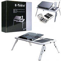 Складной столик-подставка для ноутбука с кулером ColerPad E-Table LD09, Ch, Хорошее качество, подставка для