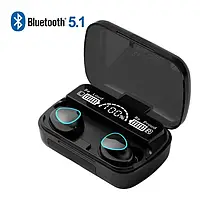 Беспроводные наушники NEWEST True Wireless M10 Bluetooth V5.1 Black, Ch2, Хорошее качество, Bluetooth наушники