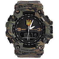 Тактичний військовий годинник з тризубом Besta United