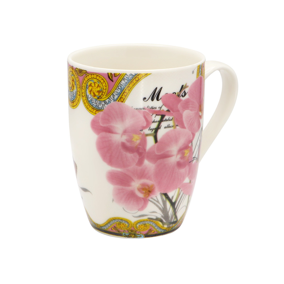 Чашка порцелянова 330 мл "Орхідея MIX" А-35