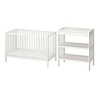 Комплект детской мебели из 2-х предметов IKEA ГУЛЛИВЕР, белый, 60x120 см, 195.061.13