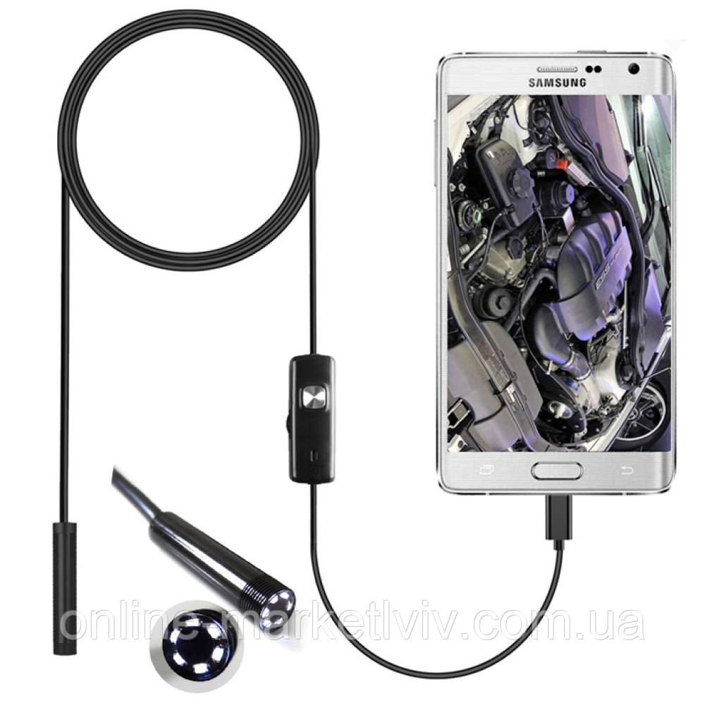 Камера эндоскоп для смартфона 2,2м, Android and PC Endoscope / Гибкая  USB-камера / Эндоскоп автомобильный (ID#1904697776), цена: 199.50 ?, купить  на Prom.ua