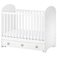 Кроватка детская IKEA ГУНАТ, белый, 60x120 см, 304.670.92