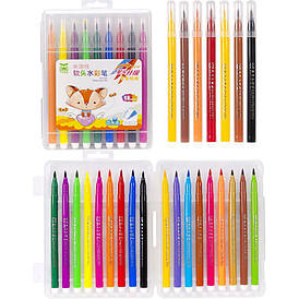 Фломастер-пензлик 18 кольорів 1221-18 у пластику