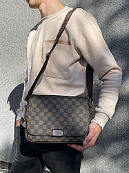 Чоловіча сумка Луї Віттон коричнева Louis Vuitton District PM Brown Chess