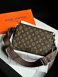 Чоловіча сумка Луї Віттон коричнева Louis Vuitton District PM Brown Canvas