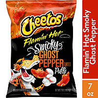 Снеки Cheetos Flamin Hot Smoky Ghost Pepper Puffs 198.4g