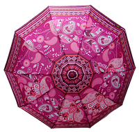 Зонт полуавтомат антиветер 10 спиц SL 481 розовый
