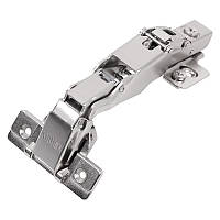 Петля Clip-On, з дотягувачем, трансформер 165°, нікель, 3D Muller Profi Line