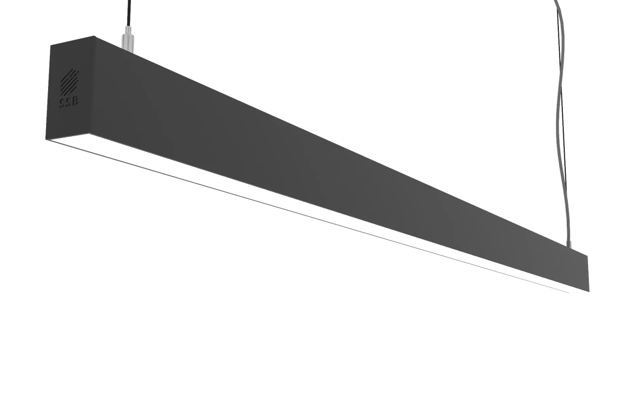 Лінійний світильник 70w 4000К 2340mm Lm8750 IP20 підвісний + Трос 1,5 м і стельове кріплення  VECTOR B 250 P5560