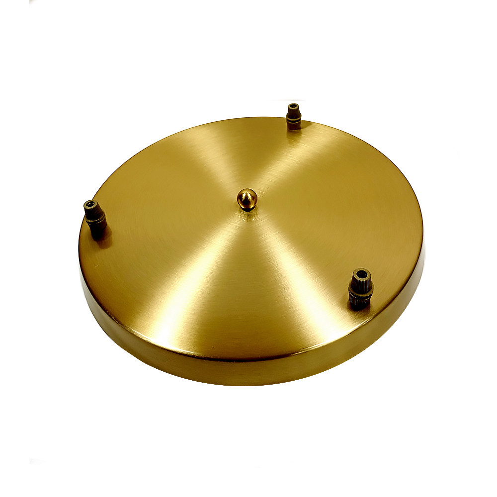 Потолочное основание для люстры на 3 отверстия (круг 300мм) цвет Бронза ...