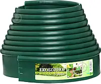 Стрічка бордюрна Екобордюр 10м*110мм зелений, Тип 3