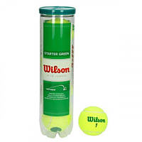 Мячи теннисные Wilson Starter Play Green 4 шт. для большого тенниса (WRT137400)