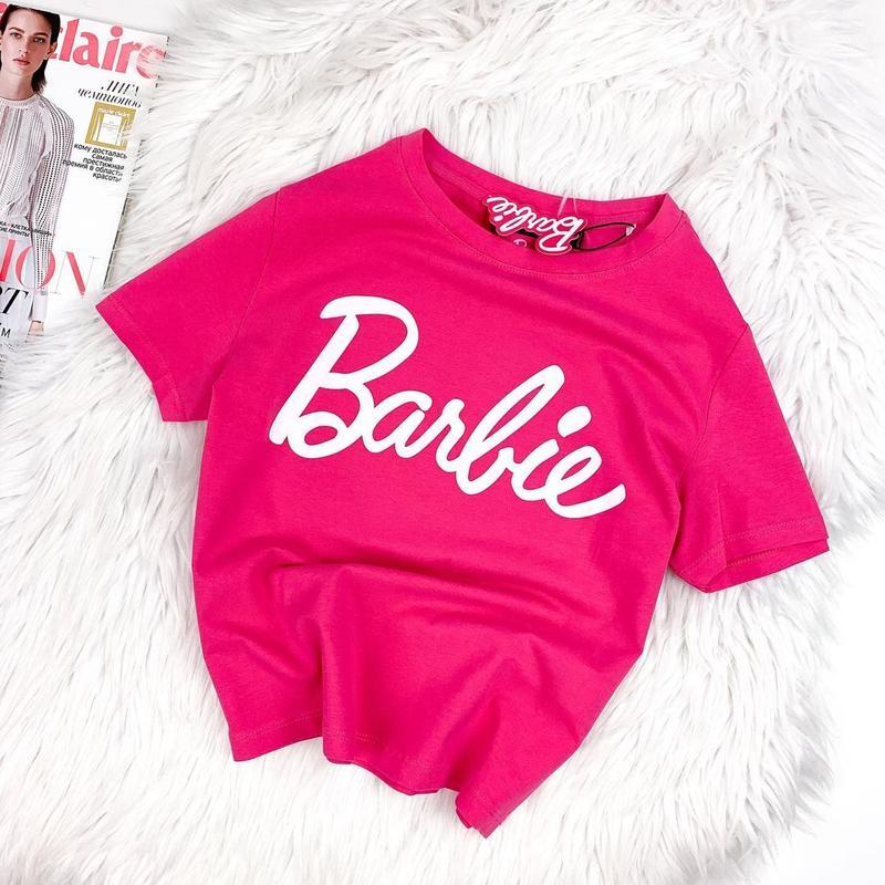 Жіноча футболка оверсайз з принтом Barbie, Барбі., фото 1