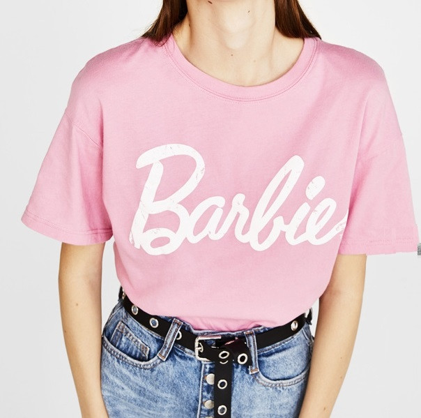Жіноча футболка оверсайз з принтом Barbie, Барбі.