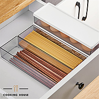 Набір контейнер для зберігання спагетті та інших продуктів Cooking House 2шт, пластикові контейнери для круп з гнучкою кришкою, фото 7