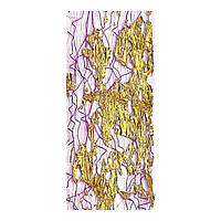 Фольга-сітка для нігтів декоративна золото/фіолетовий.