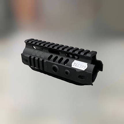 Цівка алюмінієва 14 см для AR15 з планками Пікатінні, колір – Чорний, LD Turkish, фото 1
