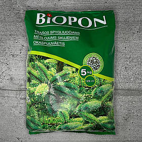 Добриво Biopon для хвойних рослин гранули 5 кг