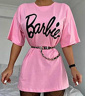 Женское платье-футболка с принтом Barbie, Барби