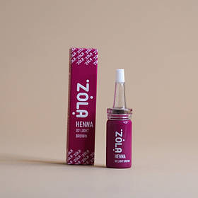 Професійна хна для брів Zola Henna 02 Light Brown, 10 грам термін до 11.2025