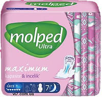 Прокладки гигиенические Molped Ultra Night 6 капель 7 шт