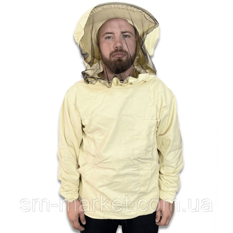 Куртка бджоляра з маскою,тканина - Бавовна, класична маска Кірея