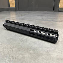 Цівка алюмінієва 30 см для AR15 з планкою Пікатінні та M-LOK, колір – Чорний, LD Turkish, фото 5