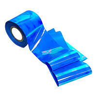 Фольга біте скло для дизайну нігтів 1 м герформу синя
