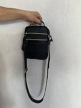 Чоловіча сумка з натуральної шкіри 3924-11BLACK чорна, фото 4