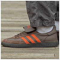 Мужские / женские кроссовки Adidas Spezial Brown Orange, коричневые кожаные кроссовки адидас спешл специал