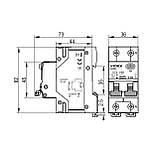 Диференційний автомат VIDEX RESIST АС 2п 30мА 6кА 10А, фото 4