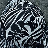 Купальник жіночий роздільний на кісточках чорний з білим M, фото 5