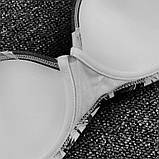 Купальник жіночий роздільний на кісточках чорний з білим M, фото 6
