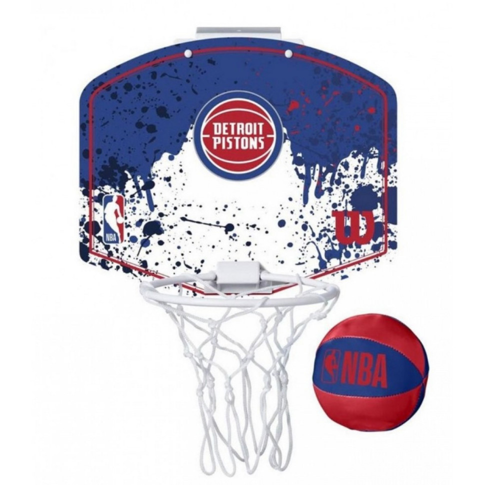 Набор баскетбольный NBA TEAM MINI HOOP DEN NUGGETS Wilson WTBA1302DEN, World-of-Toys - фото 1 - id-p1904766083