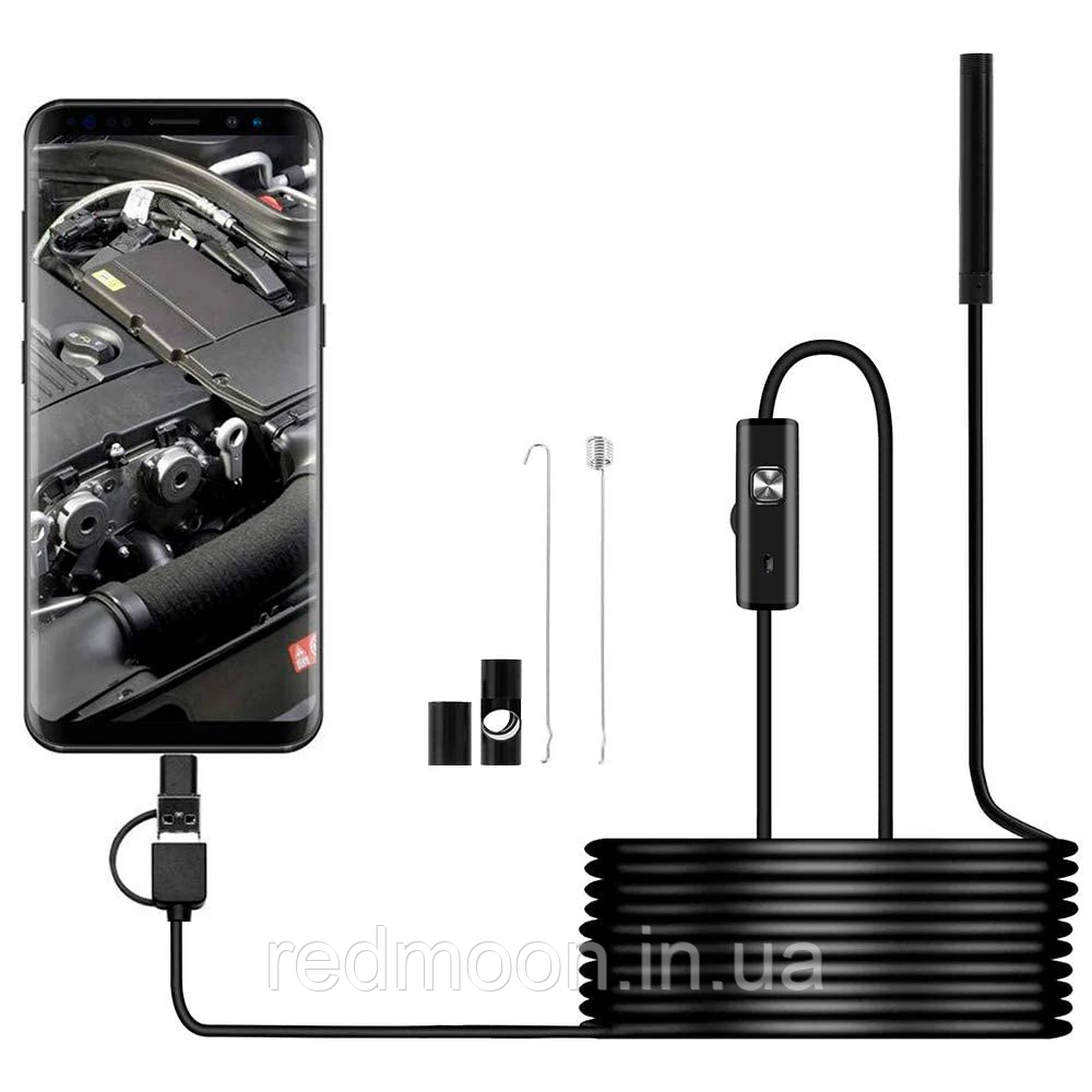 Камера эндоскоп с USB, Android and PC Endoscope, 2,2м / Эндоскоп для  телефона / Автомобильный эндоскоп (ID#1904771563), цена: 342 ?, купить на  Prom.ua