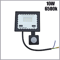 Прожектор LED 10W Ultra Slim 220 V 900 Lm 6500 K IP65 з датчиком руху TNSy