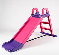 Дитяча гірка для катання вдома та дачі 140 см рожево-фіолетова, 0140/05 (Долоні)