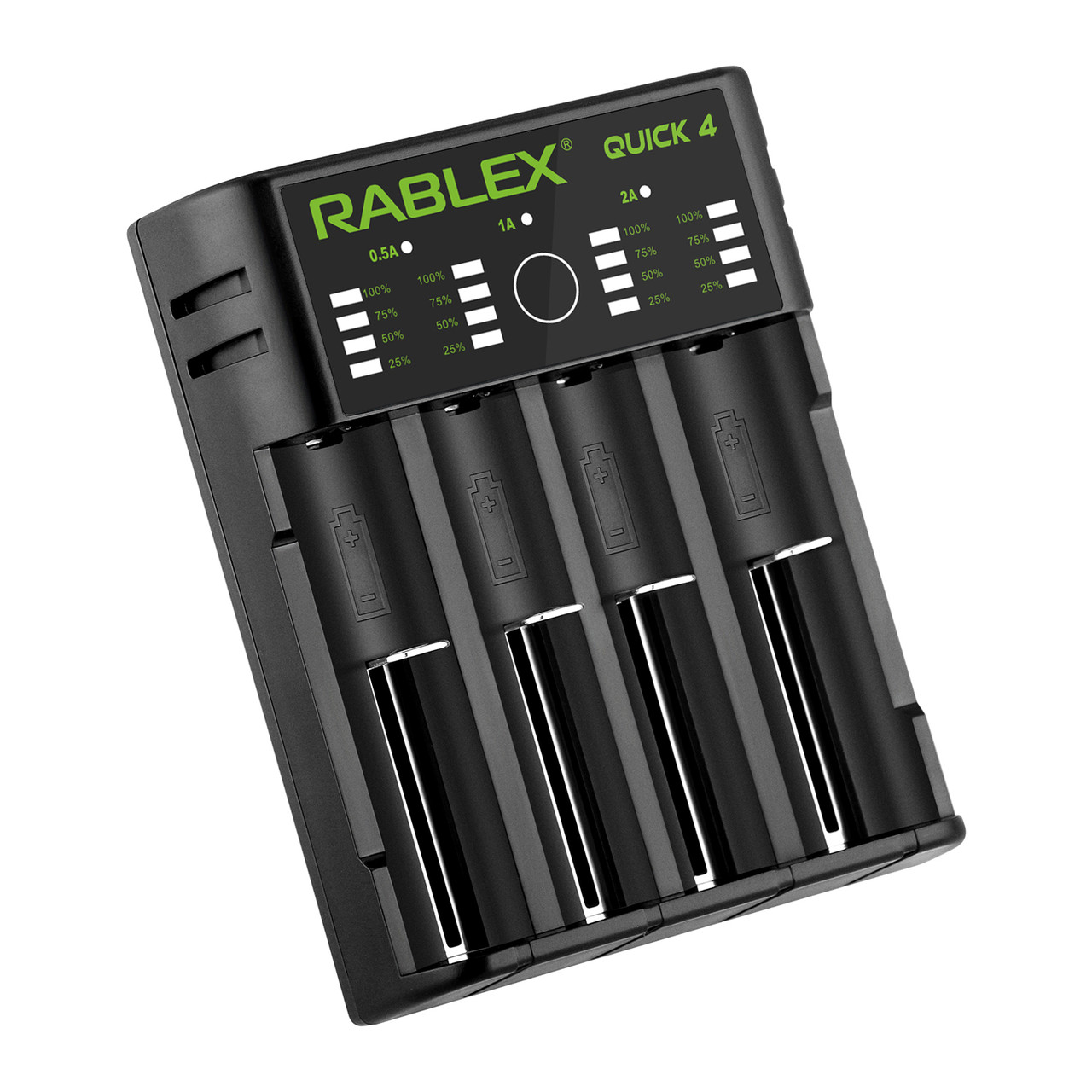 Зарядний пристрій Rablex RB404 4x18650 та ін./від USB/
