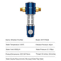 Фільтр для води Wheelton WHT-P0038  Синій