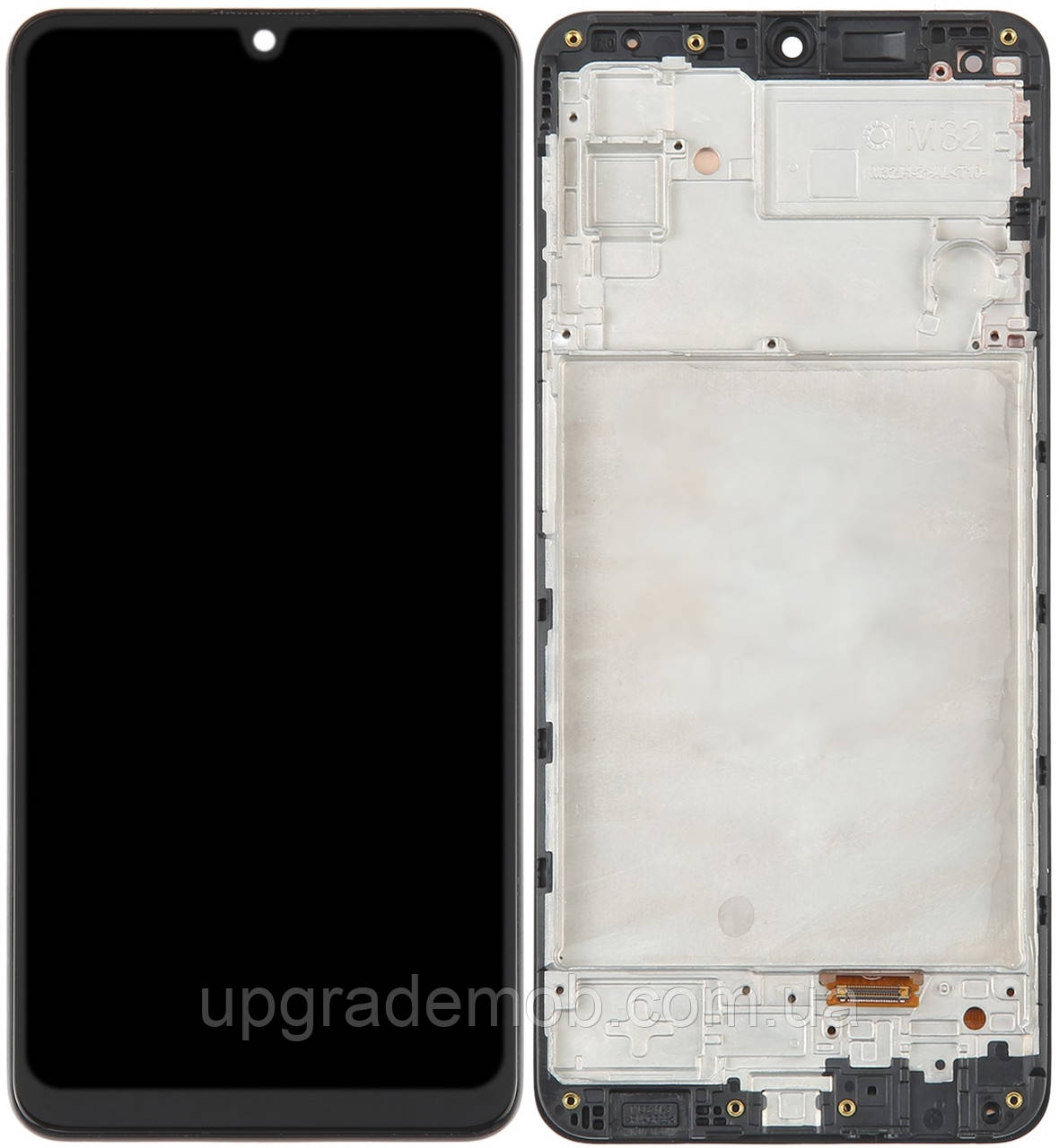 Дисплей модуль тачскрин Samsung M325 Galaxy M32 чорний TFT з рамкою